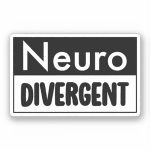 Pegatina Neurodivergente   Conciencia sobre la neurodiversi