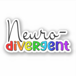 Pegatina Neurodivergente | Neurodiversidad Sensibilización 