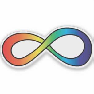 Pegatina Neurodiversidad Autismo Conciencia Aceptación Arco