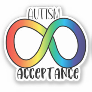Pegatina Neurodiversidad Autismo Conciencia Aceptación Arco