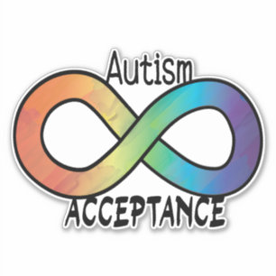 Pegatina Neurodiversidad Autismo Conciencia Aceptación Arco