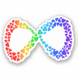 Pegatina Neurodiversidad Autismo Conciencia Aceptación Arco