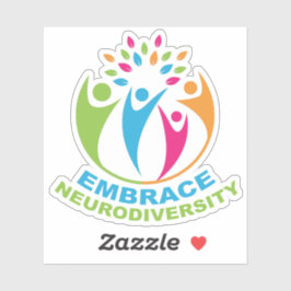 Pegatina Neurodiversidad Autismo Espectro Cuto Colorido