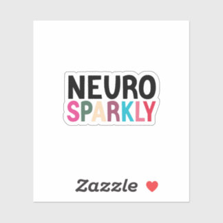 Pegatina Neuroesparkly Kiss Cut , el autismo neurodivergent