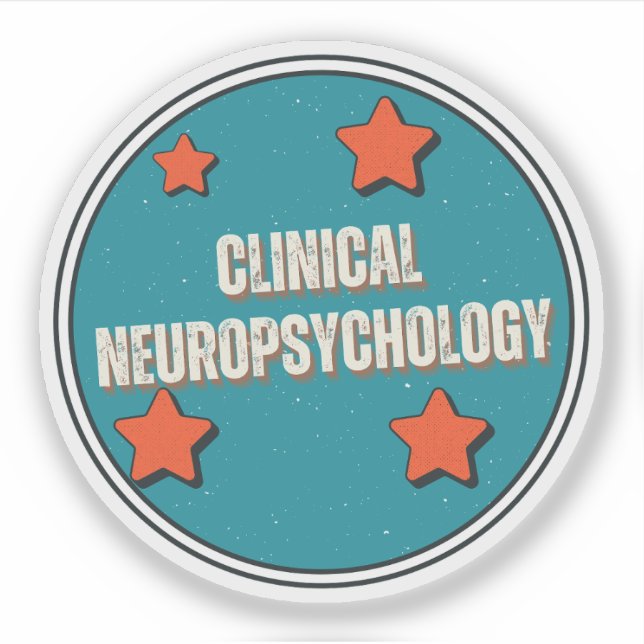 Pegatina Neuropsicología Clínica (Anverso)