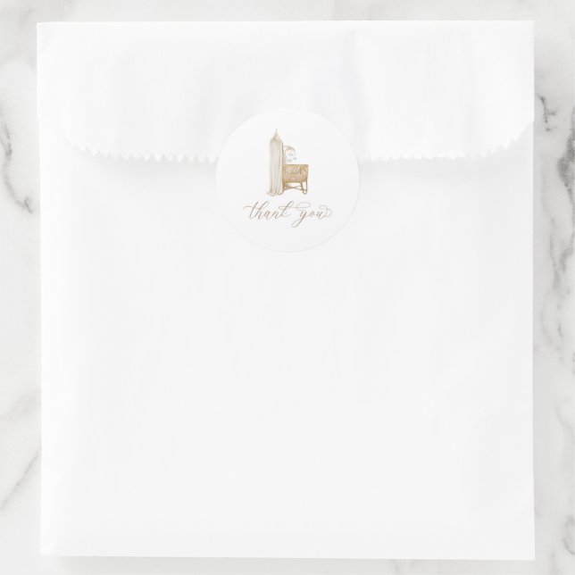 Pegatina Neutral Boho Baby Brunch (Bolso)