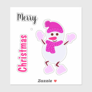 Pegatina Nevada blanca