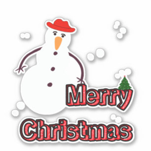 Pegatina Nevada de los Navidades blancos