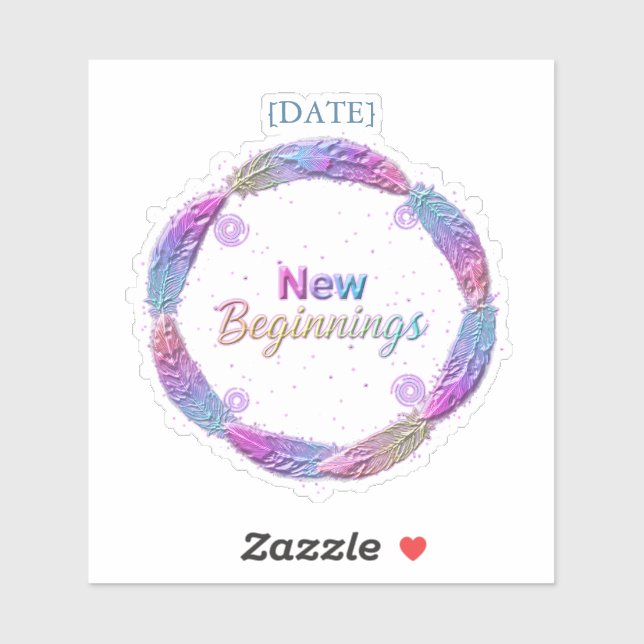 Pegatina New Beginnings / Nuevos Comienzos 2027 (Hoja)