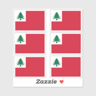 Pegatina New England Pine Tree Flag Sticker Pack