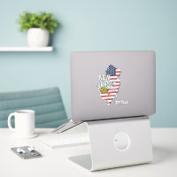 New Jersey United States Retro Map USA Souvenir
