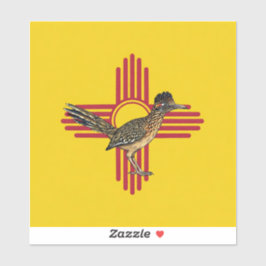 Pegatina New Mexico and the Roadrunner