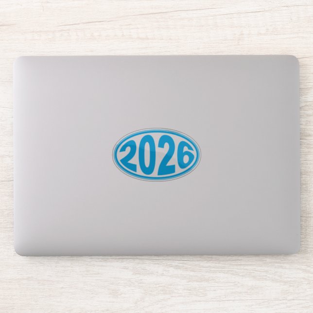 Pegatina New Year 2026 Oval Sticker (Ordenador)