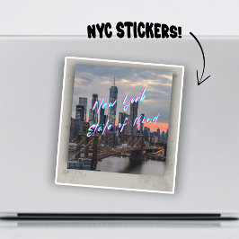Pegatina New York State of Mind Aesthetic vinyl Sticker 