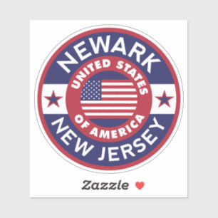 Pegatina NEWARK, Nueva Jersey