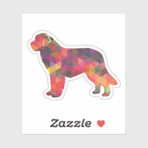 Pegatina Newfoundland Geo Silhouette Multi