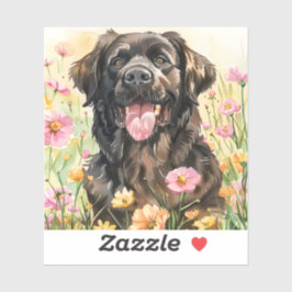 Pegatina Newfoundland Watercolor Sticker