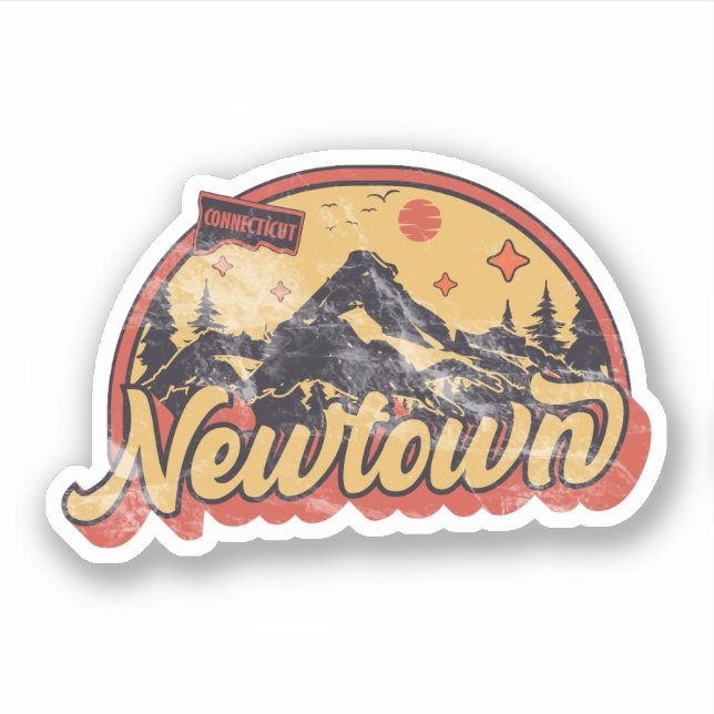Pegatina Newington, Connecticut (Anverso)