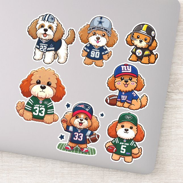 Pegatina NFL Cavoodles (Detalle)