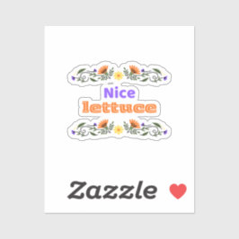 Pegatina Nice Lettuce Best Chirps Hockey Sticker