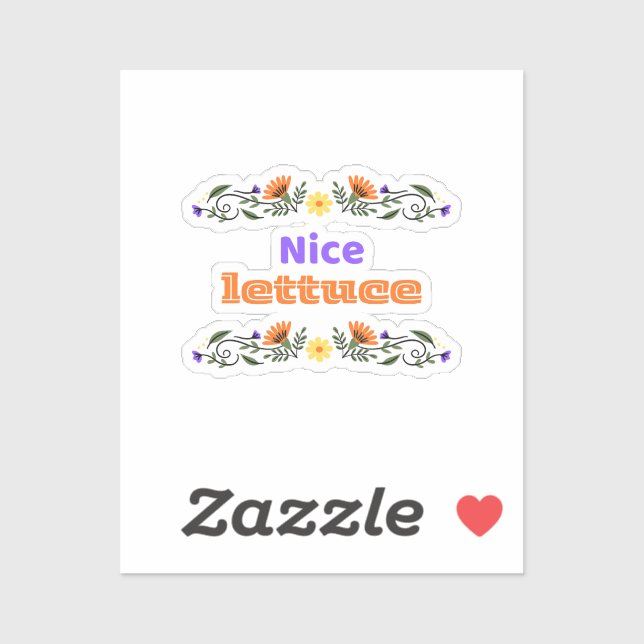 Pegatina Nice Lettuce Best Chirps Hockey Sticker (Hoja)