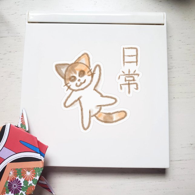 Pegatina Nichijou Cat (Subido por el creador)