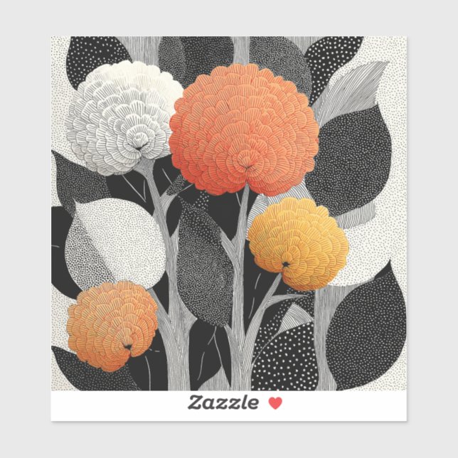 Pegatina Night Bloom on the Red Planet #5 (Hoja)