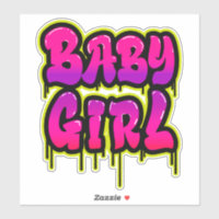 Niña Bebé Gotear Arte de Palabras Pintura en Spray