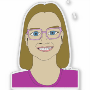 Pegatina niña pequeña