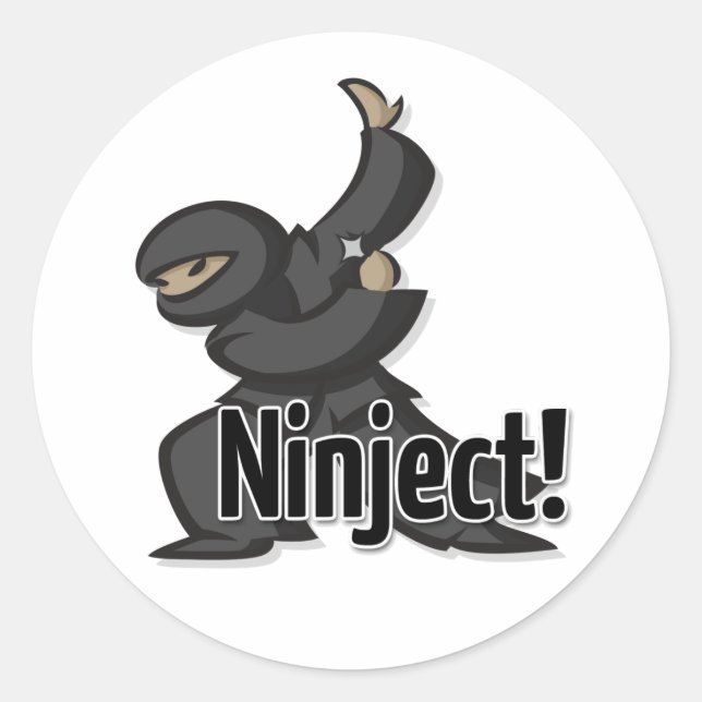 Pegatina Ninject Shuriken (Anverso)