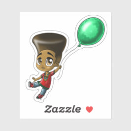 Pegatina Niño negro