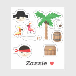 Pegatina Niños ambientados para niños