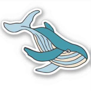 Pegatina Niños Ballena