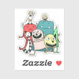 Pegatina Niños monstruo