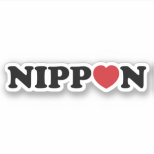 Pegatina Nippon Love Heart