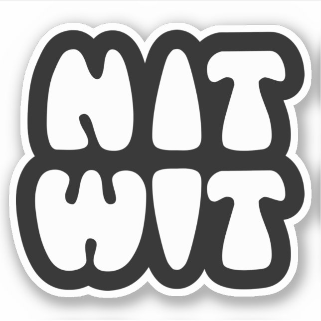 PEGATINA NITWIT (Anverso)