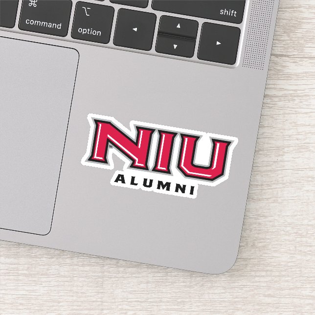 Pegatina NIU Alumni (Detalle)