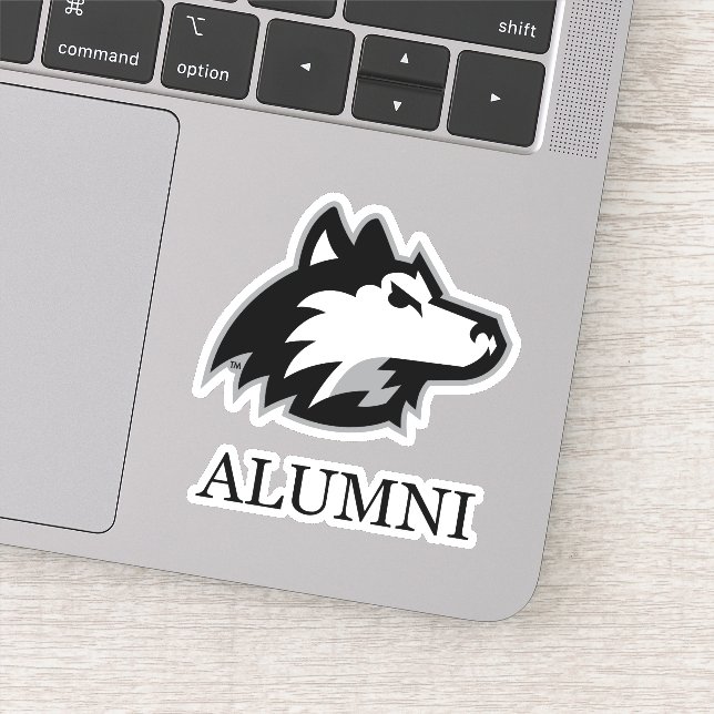Pegatina NIU Huskies Alumni (Detalle)