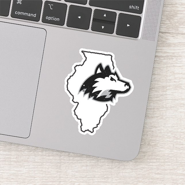 Pegatina NIU Huskies State Love (Detalle)