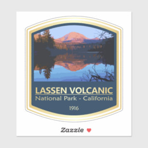 Pegatina NNP volcánico lassen (PF1)