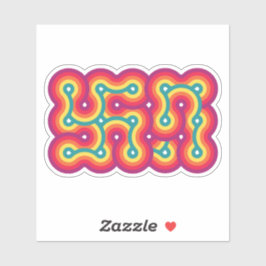 Pegatina No acaba nunca el movimiento de torbellino a