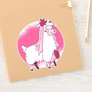 Pegatina No Drama LLama NOVIA Bodas Divertidas Regalo de De