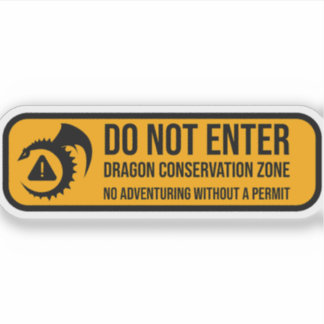Pegatina No entrar: Rótulo de la zona de conservación de dr