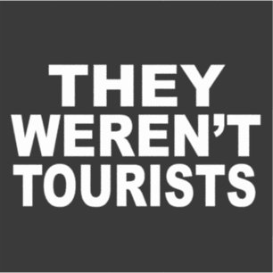 Pegatina No eran turistas