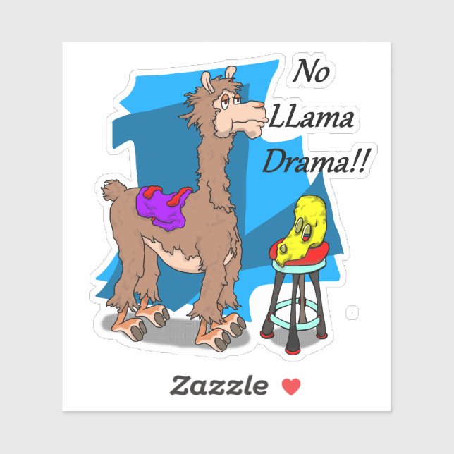 Pegatina ¡¡No es drama de Lama!! (Hoja)