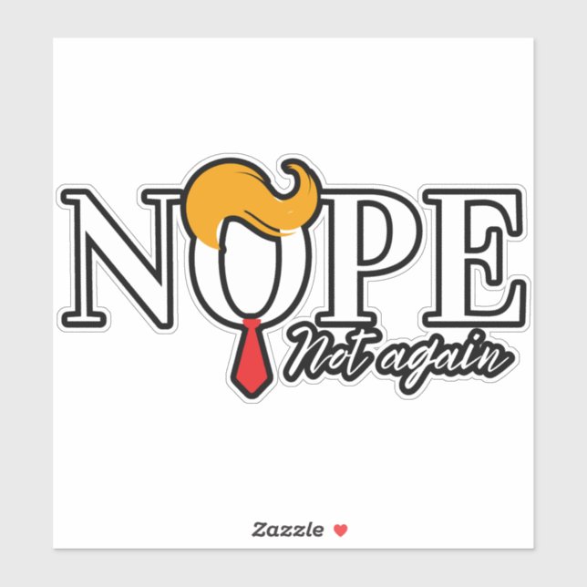 Pegatina No es nuevo el gracioso anti trump - elecciones de (Hoja)