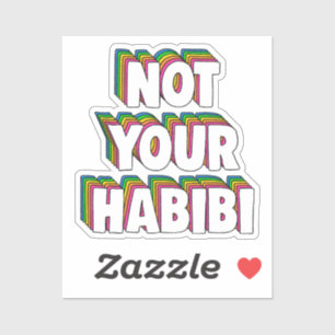 Pegatina No es tu Habibi