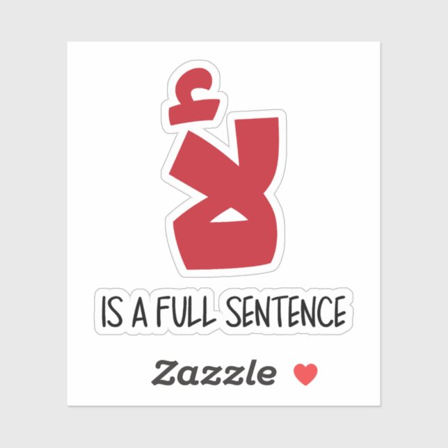 Pegatina No es una frase completa en árabe graciosa (Hoja)