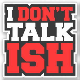 Pegatina No hablo con ISH