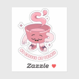 Pegatina No hay café sin hablar